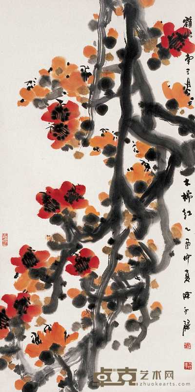 陈永锵 木棉 立轴 136×68cm